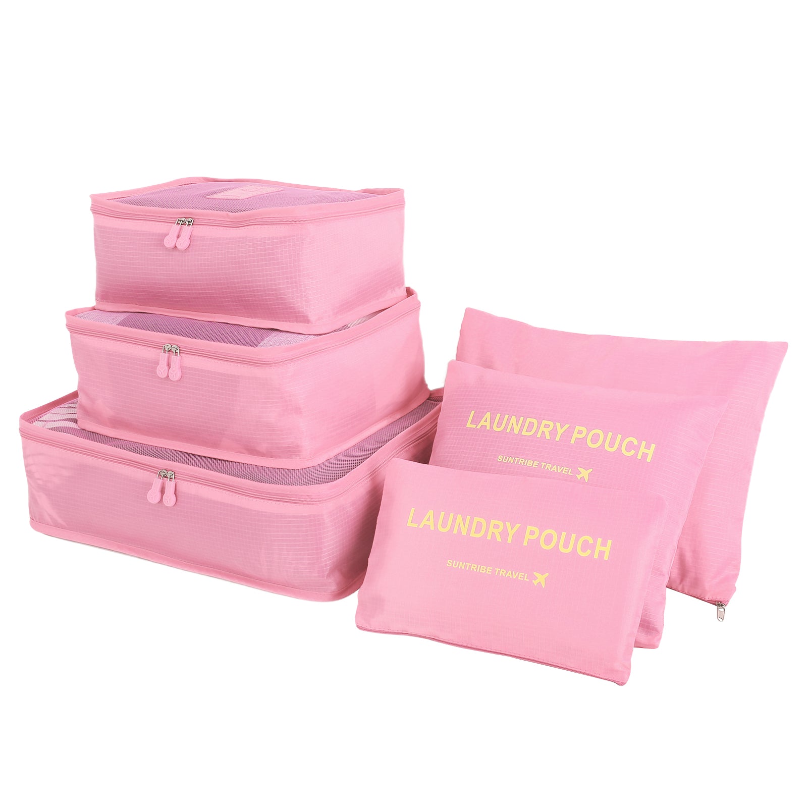 6-piece Luggage Packing Cubes for Travel Organization
